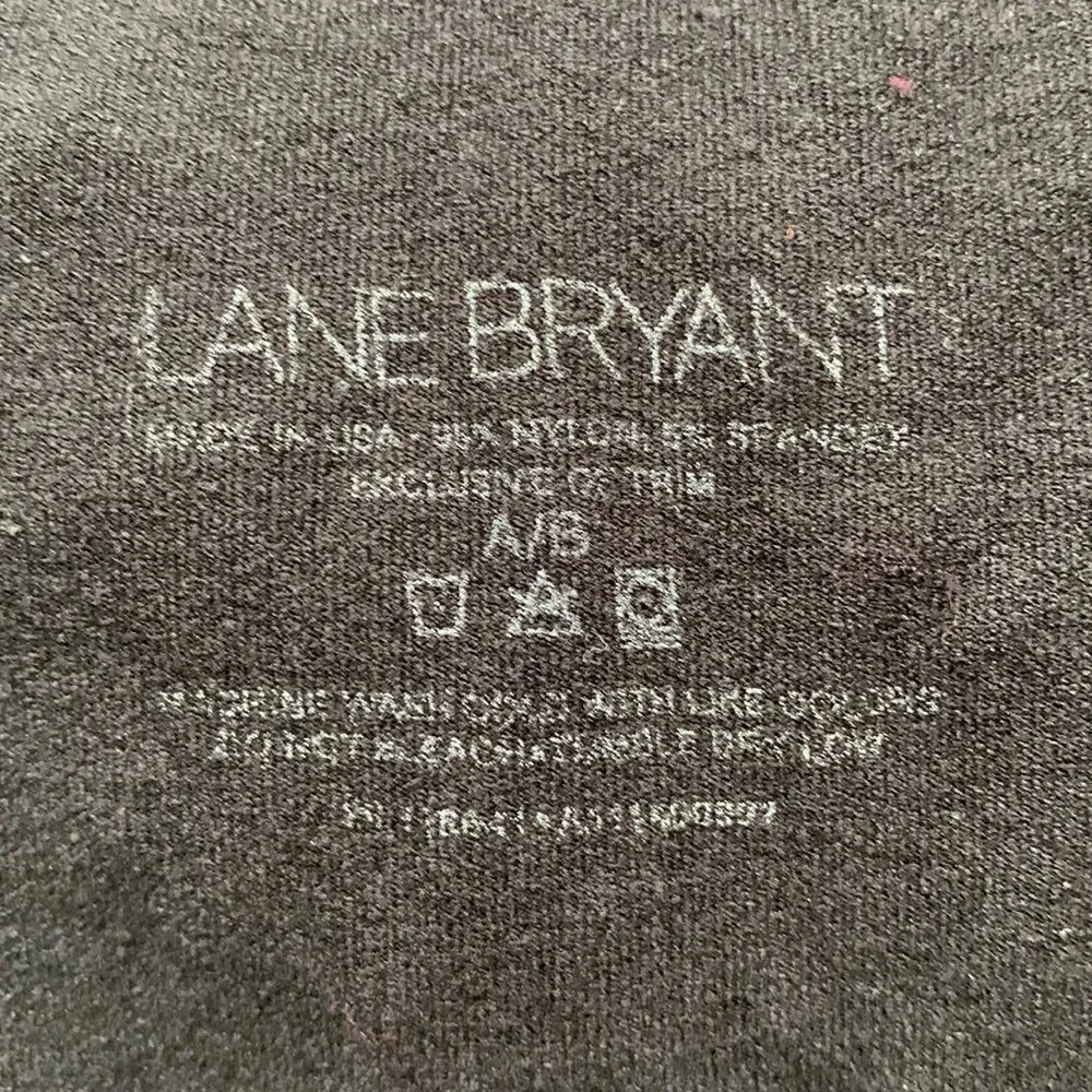Lane Bryant Capri Footless Tights Leggings A/B Black